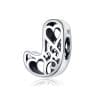 Talisman din argint In Love with Letter J
