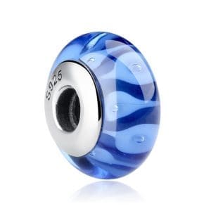 Talisman din argint si sticla Marin