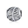 Talisman din argint Simple Leaf Bead