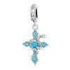 Talisman din argint Turquoise Cross