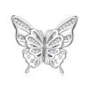 Talisman din argint Two halves Butterfly