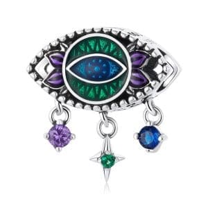 Talisman din argint Vintage Blue Eye