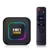 TV Box Techstar® HK1 K8 RK3528 Smart Media Player, 8K, RAM 2GB, ROM 16GB, Bluetooth 5.0, Android 13, RK3528 Quad Core ARM Cortex-A53, Culori RGB Programabile, Telecomanda IR, Negru