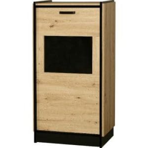 Vitrină KARIA 03 Stejar Artisan / Negru