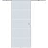 HomCom usa glisanta cu sina, din sticla, 90x205x0.8 cm | AOSOM RO