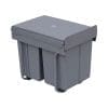 HOMCOM Cos de Gunoi Ecologic cu 3 Containere Separate Capacitate Total 40L, Gri 48×34.2×41.8cm
