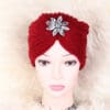 Turban cu floare rosu Hatice