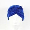 Turban albastru catifelat Ina