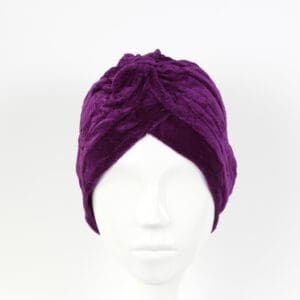 Turban mov catifelat Ina