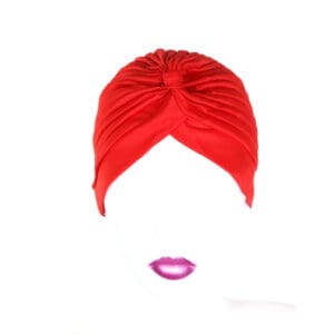 Turban rosu simplu Zizi