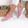 Espadrile material textil roz Lerina
