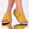 Papuci galbeni comozi Giovana